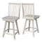 International Concepts Mission Counter Height Stool, with Swivel, 24" Seat Height, Unfinished S-262SW - alternate 3